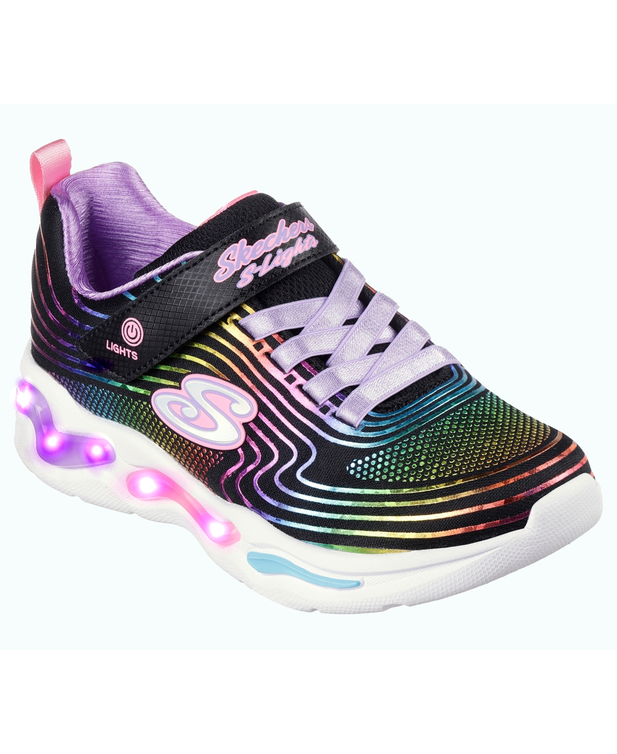 Guardia verdad Familiarizarse Skechers Little Girls S Lights- Wavy Beams Stay-put Light-up Casual  Sneakers From Finish Line In Black/multi | ModeSens