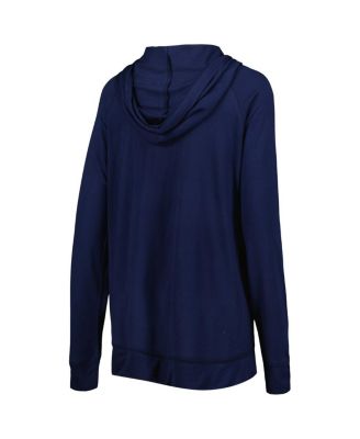 Women's Navy Milwaukee Brewers Pre-Game Raglan Pullover Hoodie