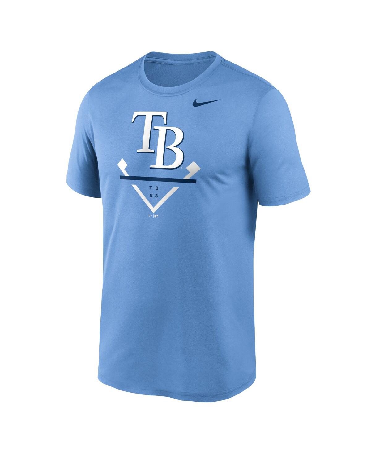 Shop Nike Men's  Light Blue Tampa Bay Rays Icon Legend T-shirt