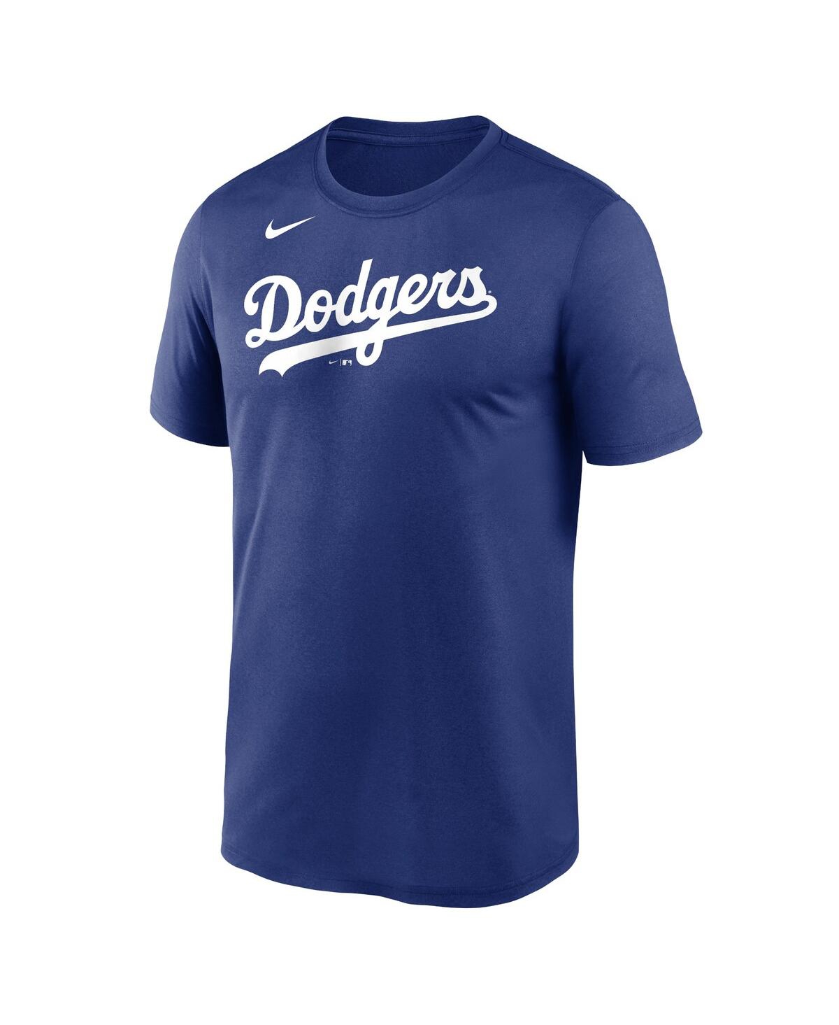 Shop Nike Men's  Royal Los Angeles Dodgers New Legend Wordmark T-shirt