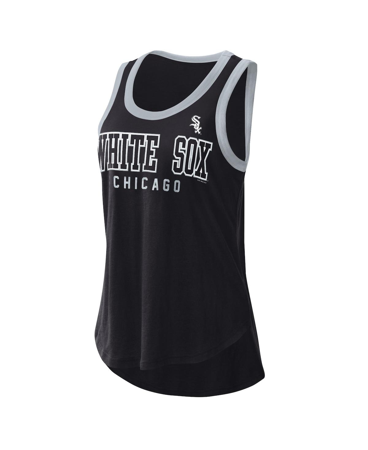 G-iii 4her By Carl Banks Women's  Black Chicago White Sox Clubhouse Tank Top