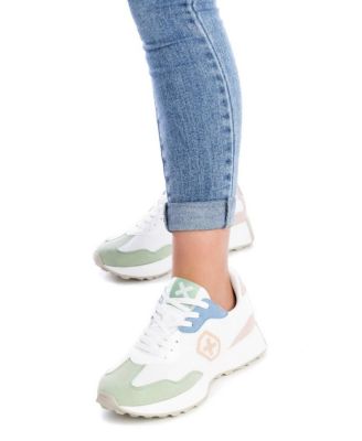 Women's Sneakers By  White With Multicolor Accent
