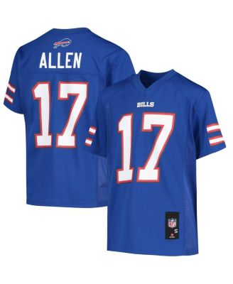 Big Boys and Girls Josh Allen Royal Buffalo Bills Replica Player Jersey