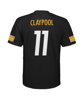 Big Boys and Girls Chase Claypool Black Pittsburgh Steelers Replica Player Jersey