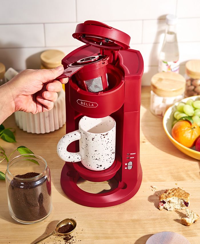 Bella 15 oz. Dual Brew Single Serve Coffee Maker with Auto Shutoff Macy's