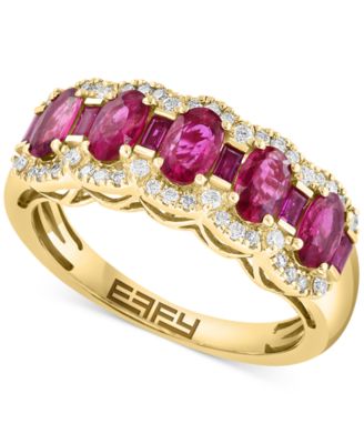 EFFY Collection - Ruby (1-1/4 ct. t.w.) & Diamond (1/4 ct. t.w.) Ring in 14k Gold