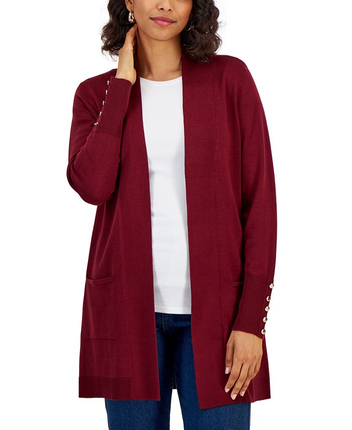 JM Collection Open-Front Cardigan, Created for Macy's - Macy's