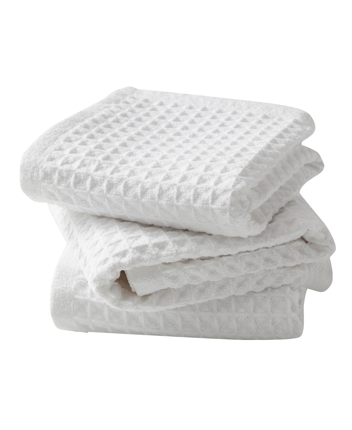 Multi Purpose Waffle Weave Kitchen Towel, Set of 3 - White