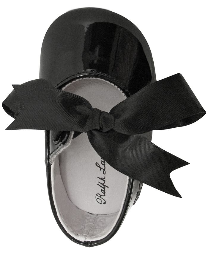 Polo Ralph Lauren Baby Girls' Briley Layette Ballet Crib Shoes from