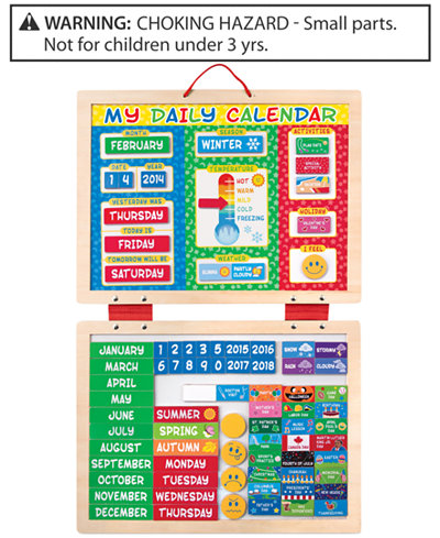 Melissa and Doug Kids' My First Daily Calendar Magnetic Toy