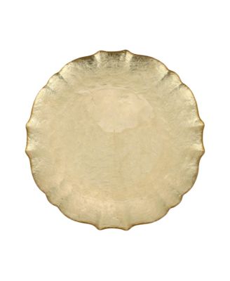 Baroque Glass Dinner Plate 10.5"