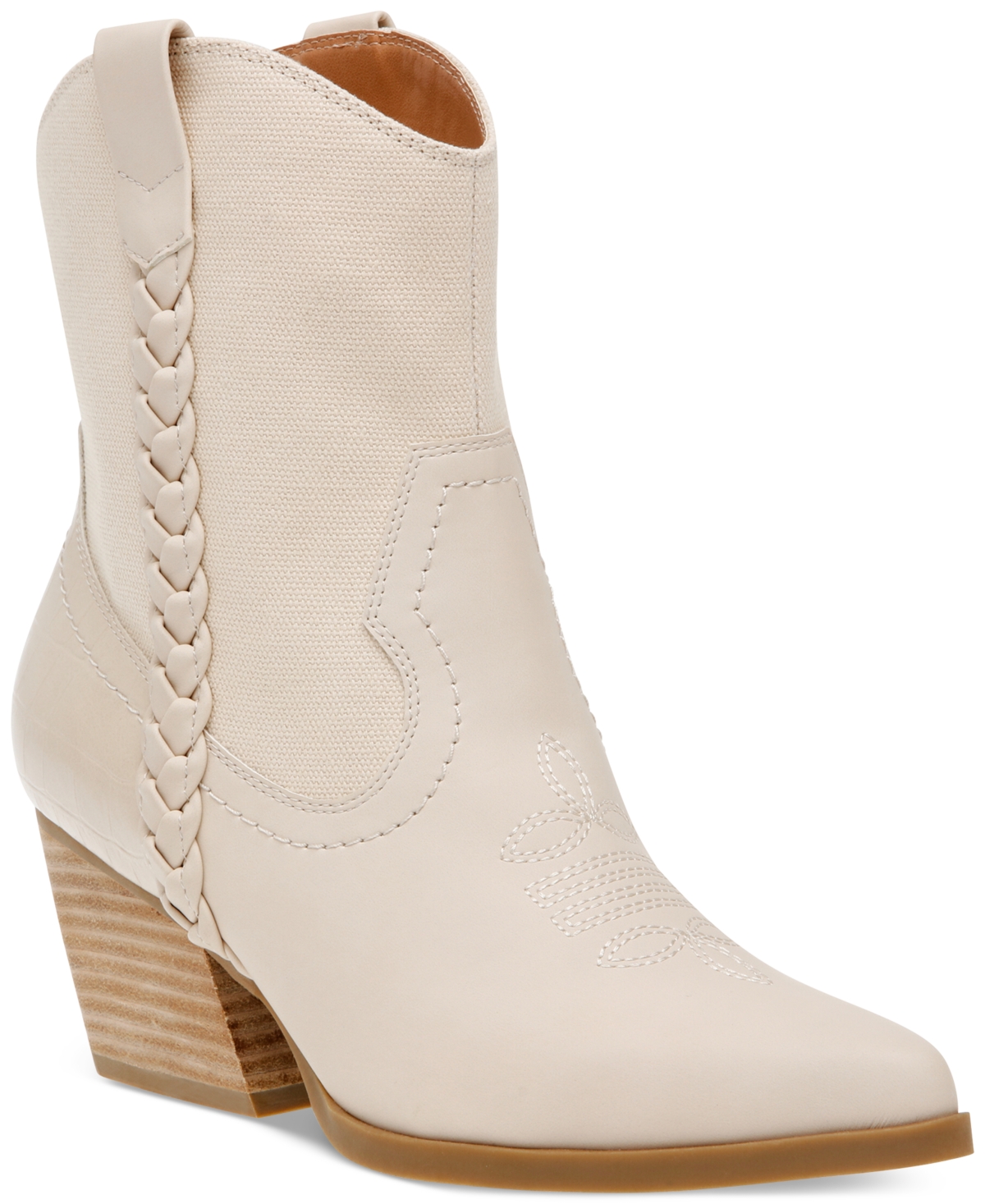 Dv Dolce Vita Women's Karyn Western Booties Women's Shoes In Off White