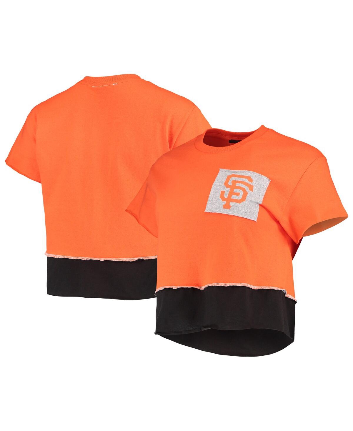 Women's Refried Apparel Orange San Francisco Giants Cropped T-shirt - Orange
