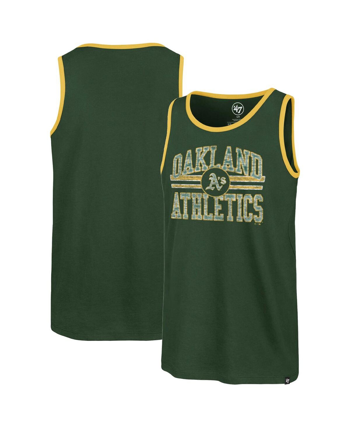 Shop 47 Brand Men's ' Green Oakland Athletics Winger Franklin Tank Top