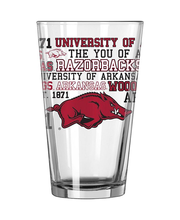 Logo Brands Arkansas Razorbacks 16 Oz Team Spirit Pint Glass - Macy's