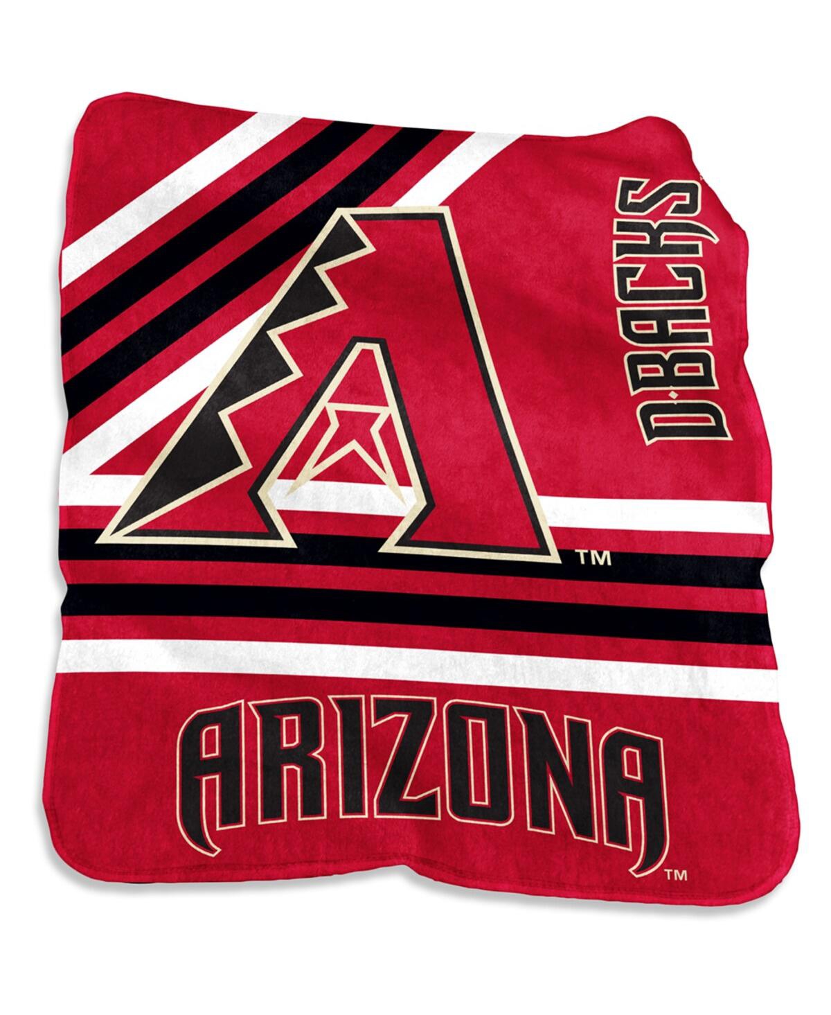 Logo Brands Arizona Diamondbacks 50'' X 60'' Plush Raschel Throw Blanket In Red