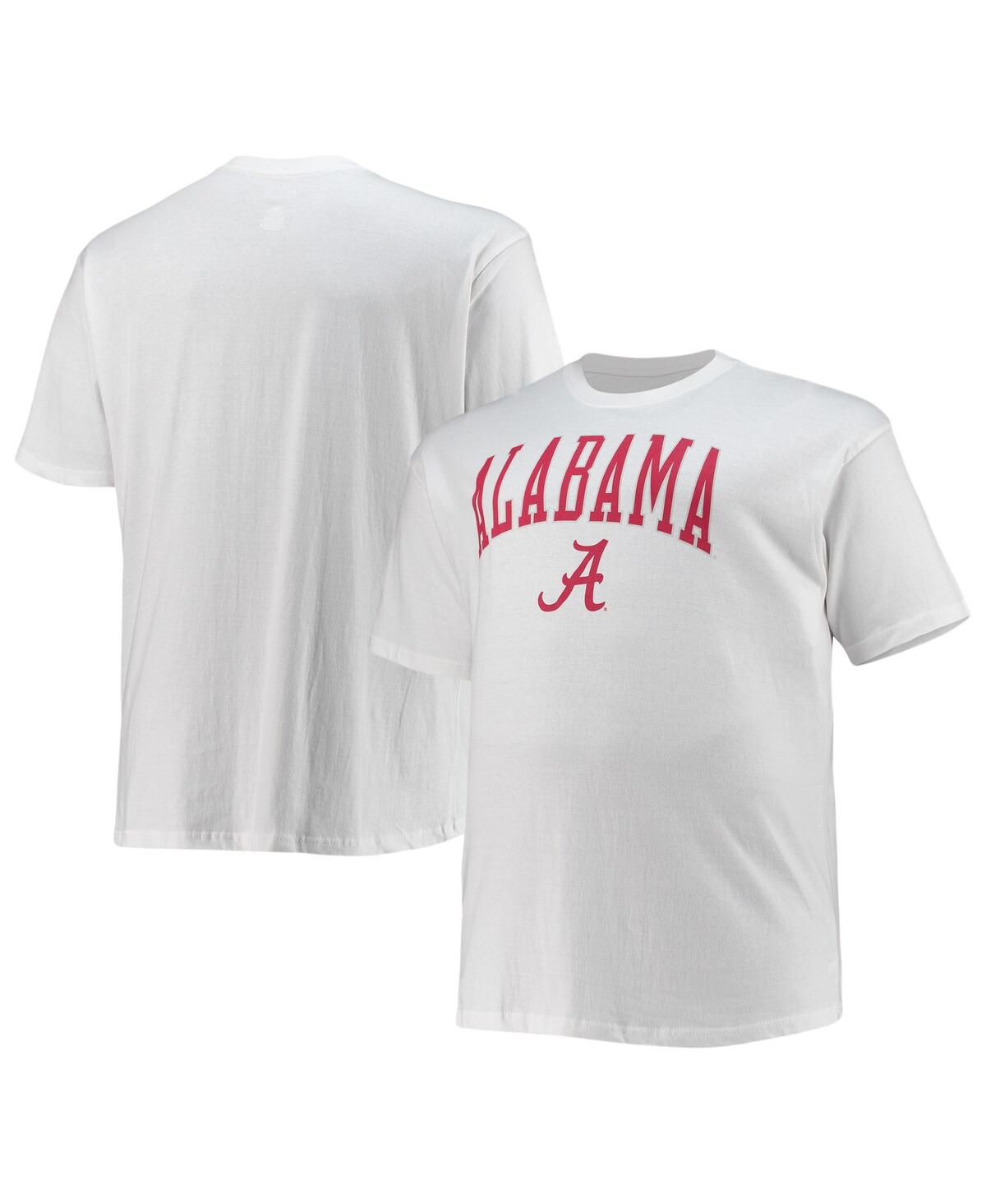 Shop Champion Men's  White Alabama Crimson Tide Big And Tall Arch Over Wordmark T-shirt