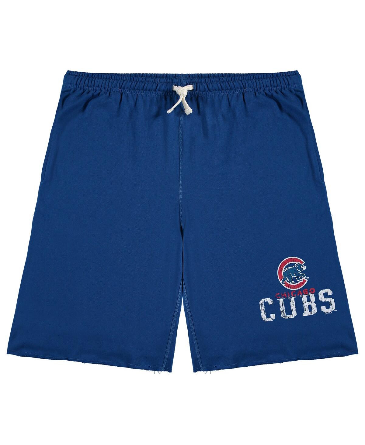 PROFILE MEN'S ROYAL CHICAGO CUBS BIG AND TALL FRENCH TERRY SHORTS