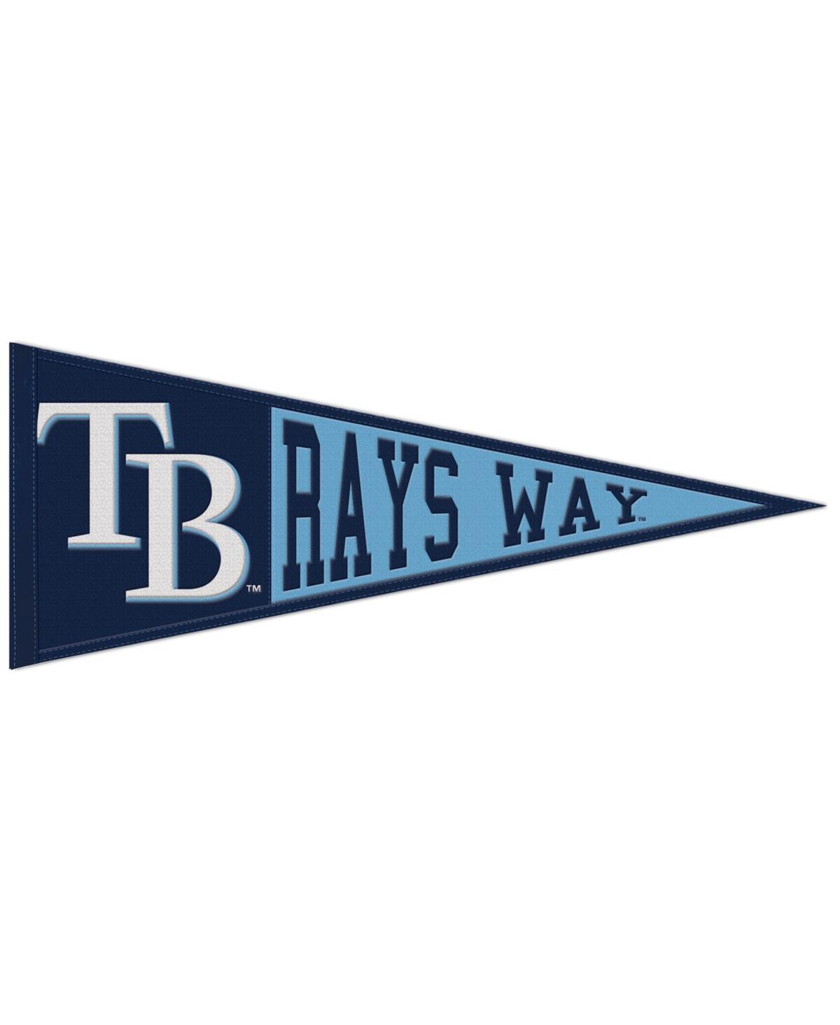 Wincraft Tampa Bay Rays 13" X 32" Slogan Pennant In Blue,black,white