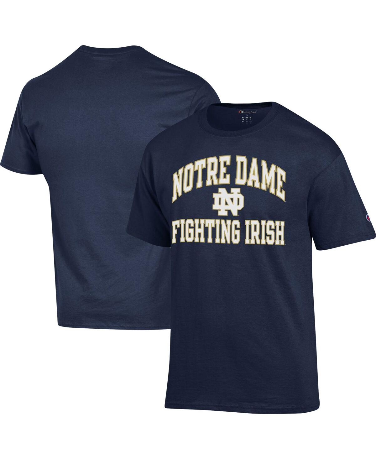 Men's ChampionNotre Dame Fighting Irish High Motor T-shirt - Navy