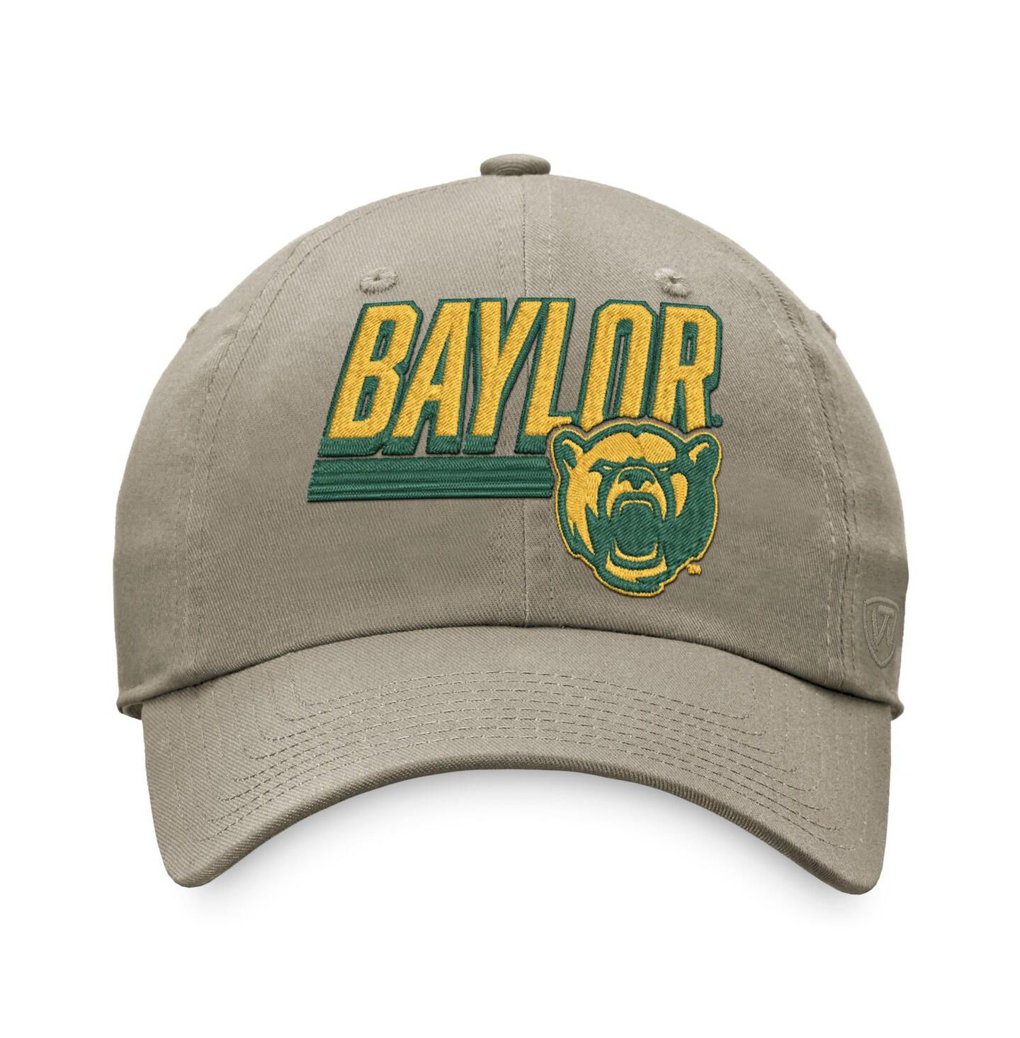 Мужская кепка Top of the World Khaki Baylor Bears Slice Adjustable Hat — фото 3