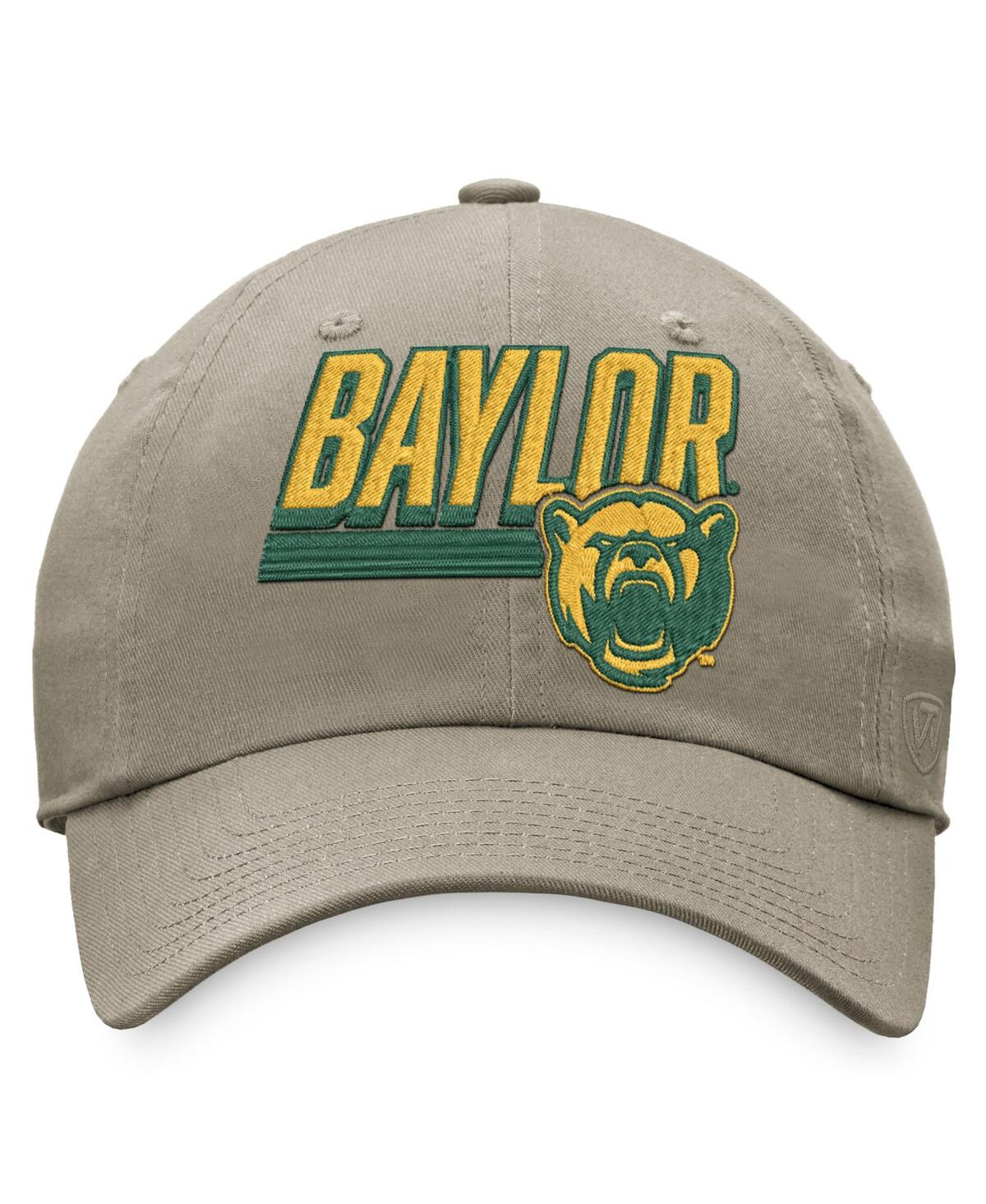 Top Of The World Khaki Baylor Bears Slice Adjustable Hat In Khaki