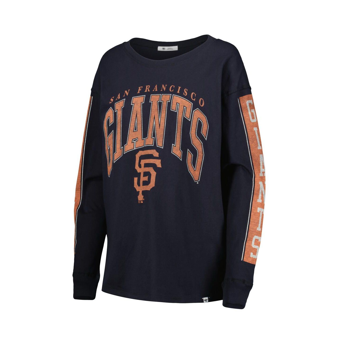 Женская футболка '47 Brand Black San Francisco Giants Statement Long Sleeve — фото 3