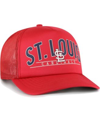 Men's Red St. Louis Cardinals Backhaul Foam Trucker Snapback Hat