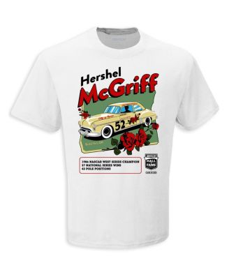 Men's White Hershel McGriff NASCAR Hall of Fame Class of 2023 Inductee T-shirt