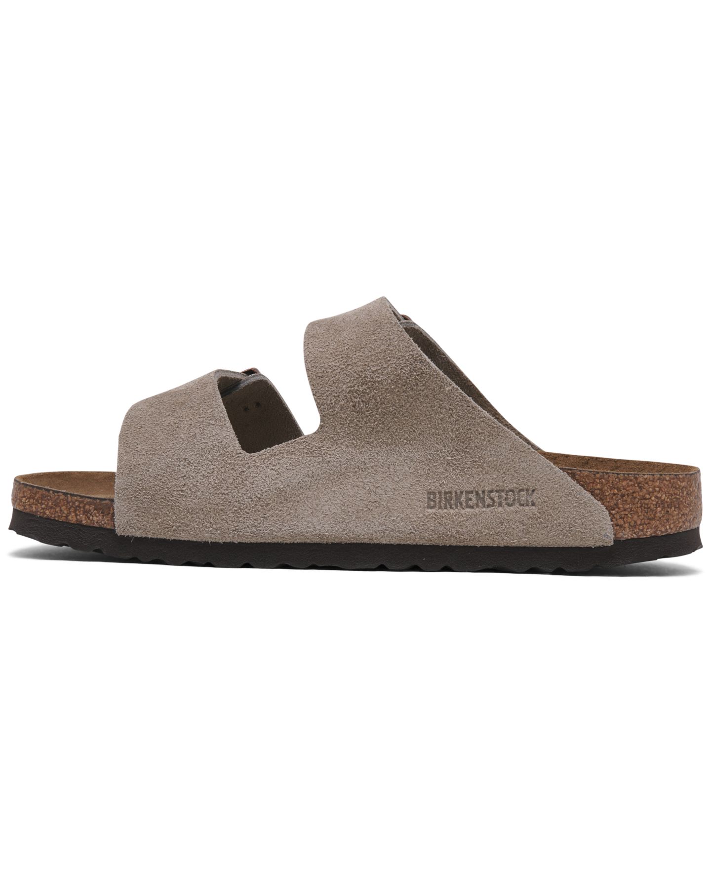 Женские сандалии Birkenstock Arizona Soft Footbed Suede Leather, цвет: Бежевый / Серо-коричневый — фото 3