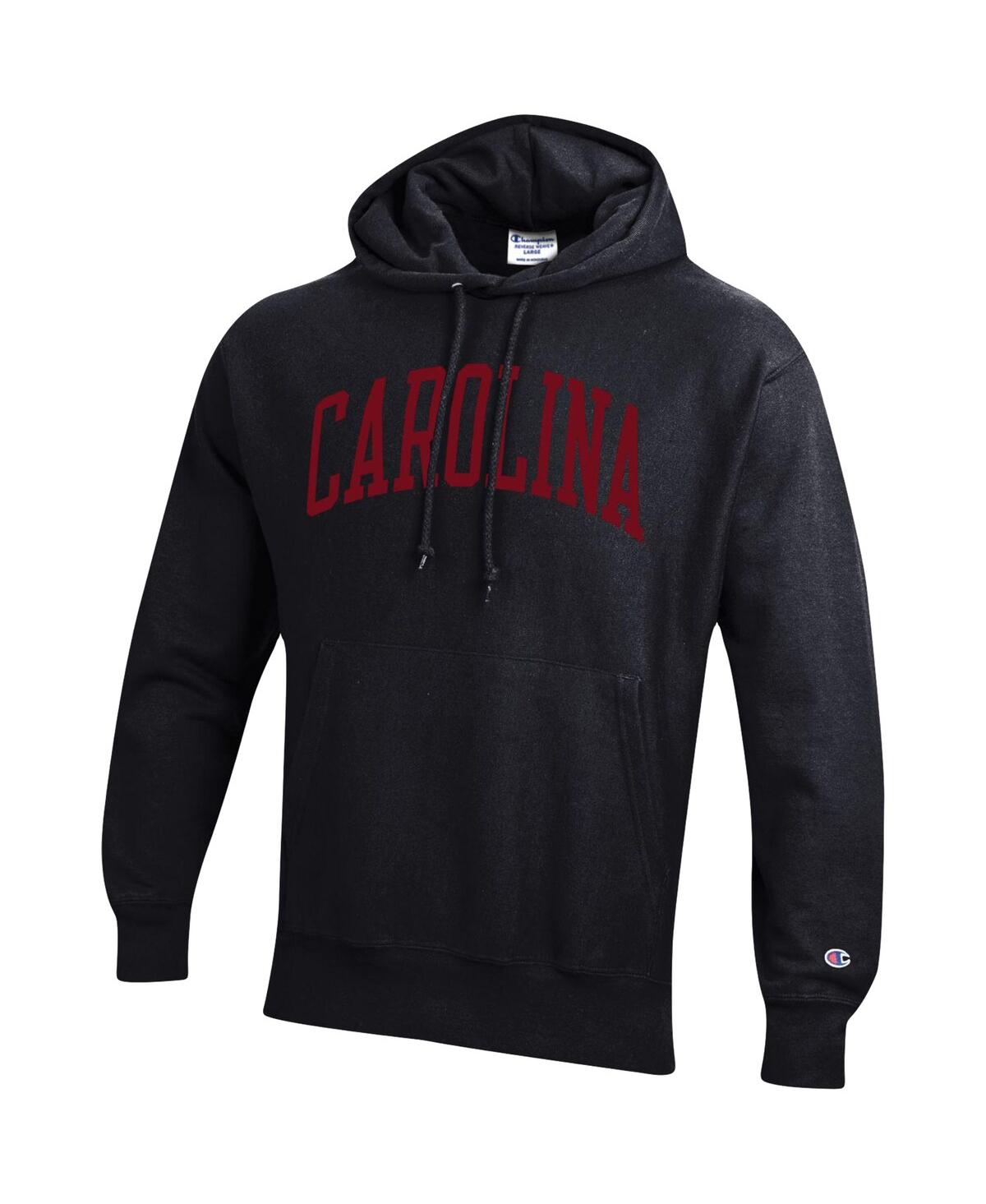 Men's ChampionSouth Carolina Gamecocks Team Arch Reverse Weave Pullover Hoodie - Black