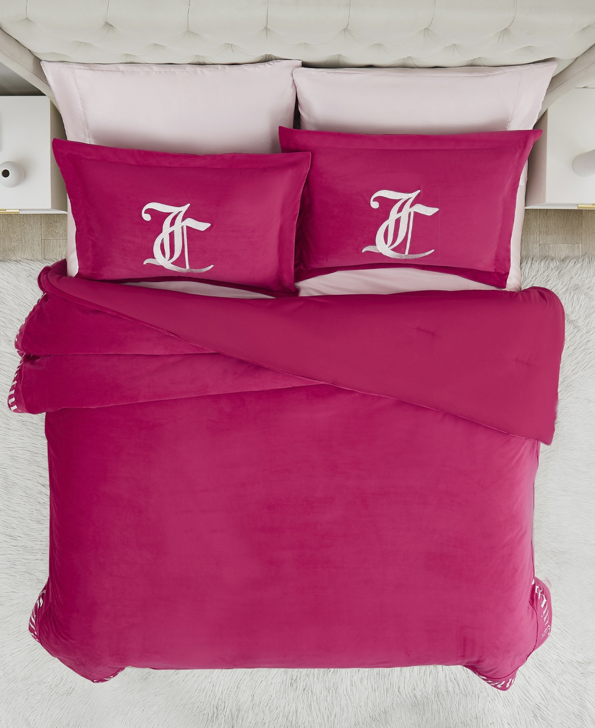 Juicy Couture Reversible Velvet Comforter Set