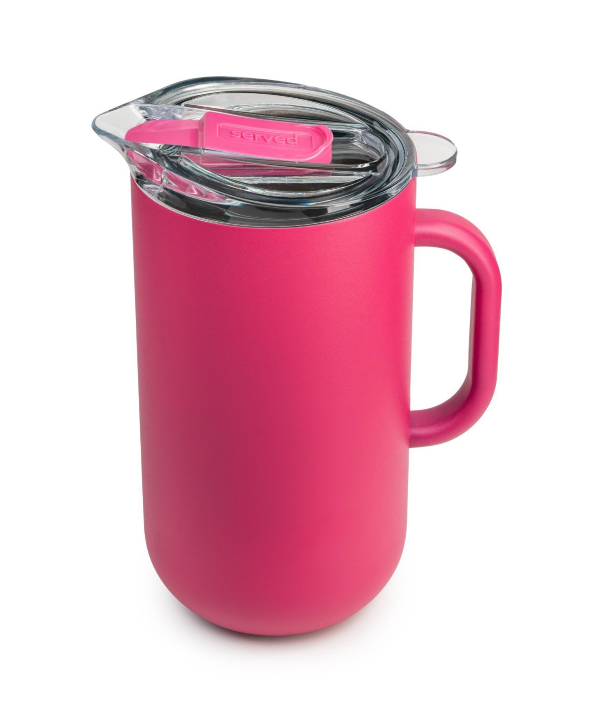 Shop Served Vacuum-insulated Double-walled Copper-lined Stainless Steel Pitcher, 2 Liter In Watermelon