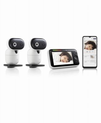 Connect 5.0" Wi-Fi HD Motorized Video Baby Monitor, 2 Camera Set