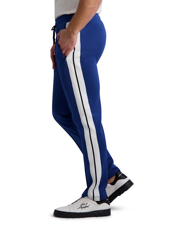 KARL LAGERFELD PARIS Karl Lagerfeld Men's Scuba Color Block Track Pants