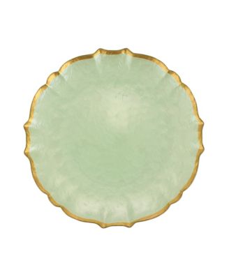 Baroque Glass Dinner Plate 10.5"