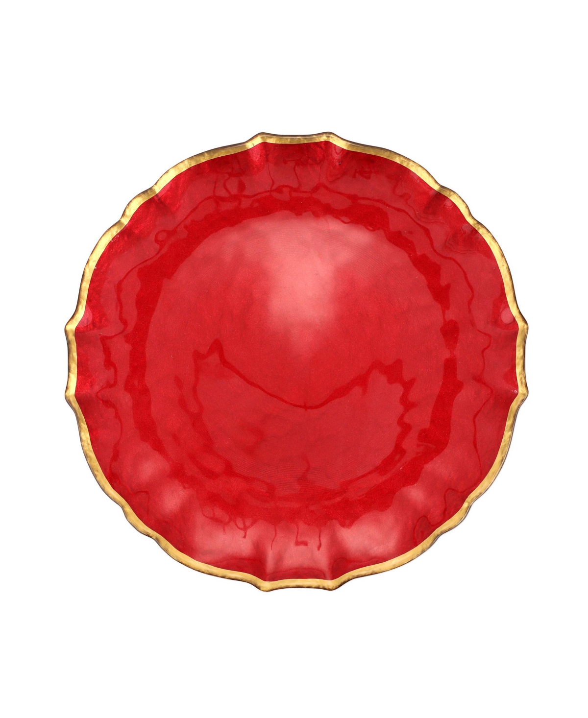 VIETRI BAROQUE GLASS DINNER PLATE 10.5" 