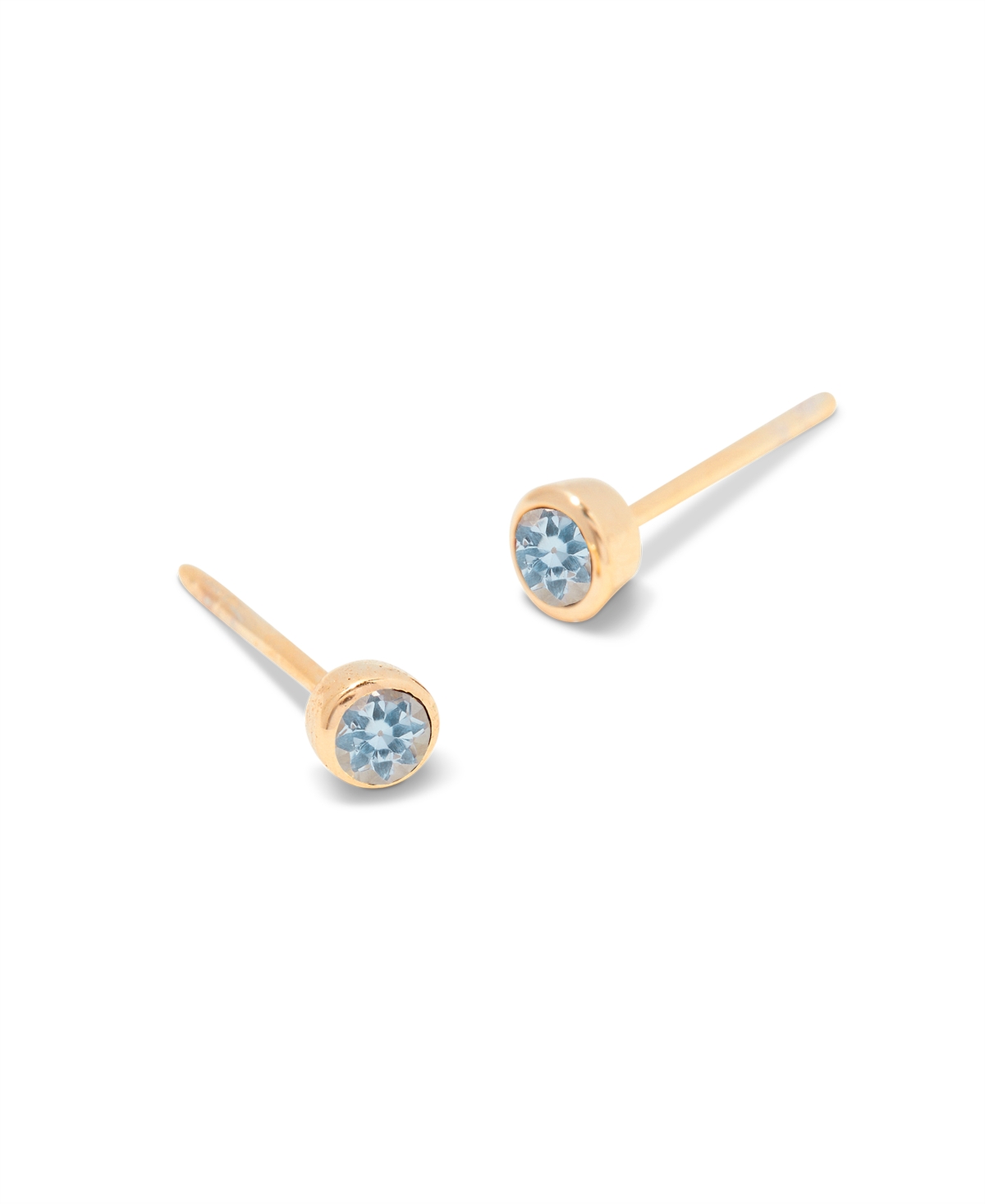 brook & york Natural Stones 14K Gold-Plated Vermeil Sage Birthstone Earrings - Gold- Mar