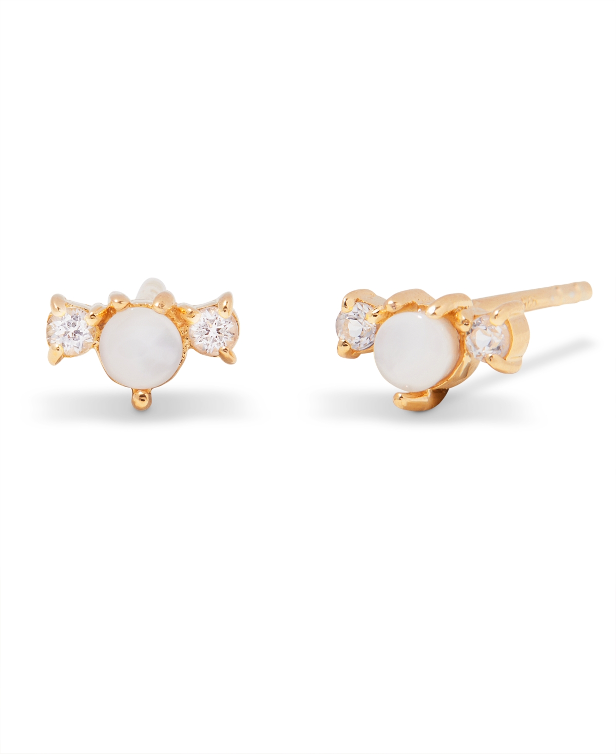 Brook & York White Topaz 14k Gold-plated Vermeil Elora Earrings