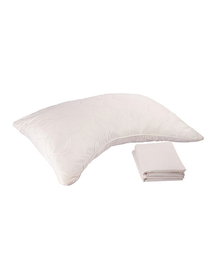 Sleep & Beyond Natural Latex and Wool Pillow, Side Sleeper, Standard Macy's