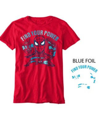 Spider Man Big Boys Find Your Power Short Sleeve Graphic T-shirt