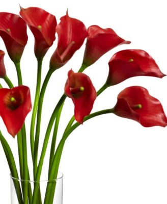 Mini Calla Lily Silk Flower Arrangement