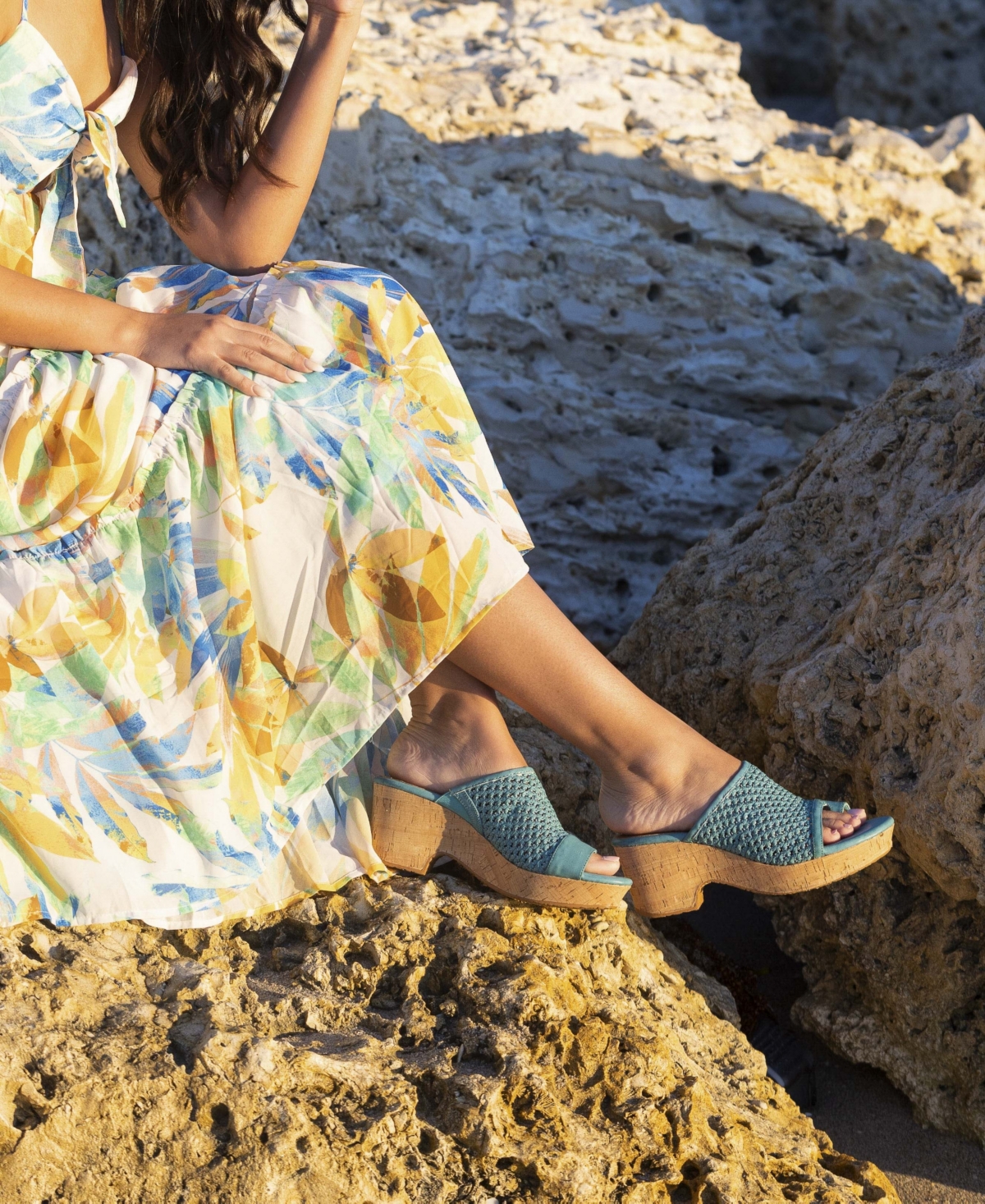 Shop Baretraps Women's Bethie Slide Wedge Sandals In Old Gold
