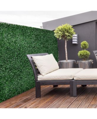 12 PCS 20" Artificial Boxwood Privacy Hedge Screen,