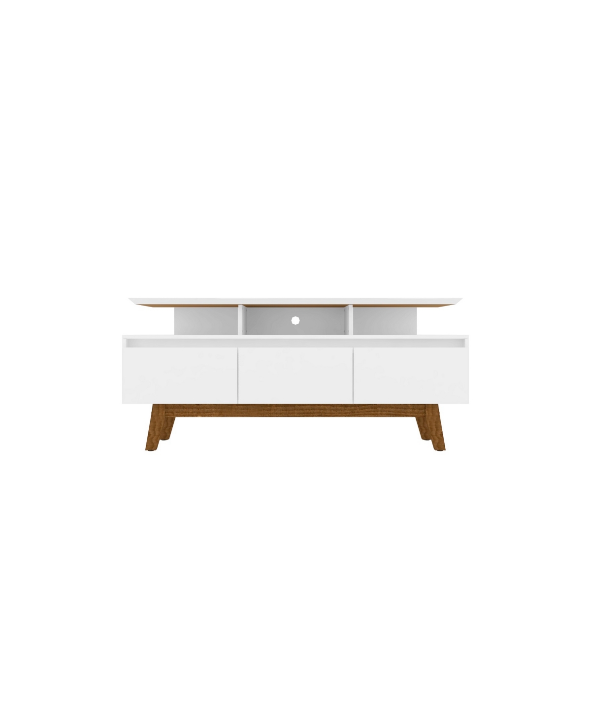 Manhattan Comfort Yonkers Tv Stand In White