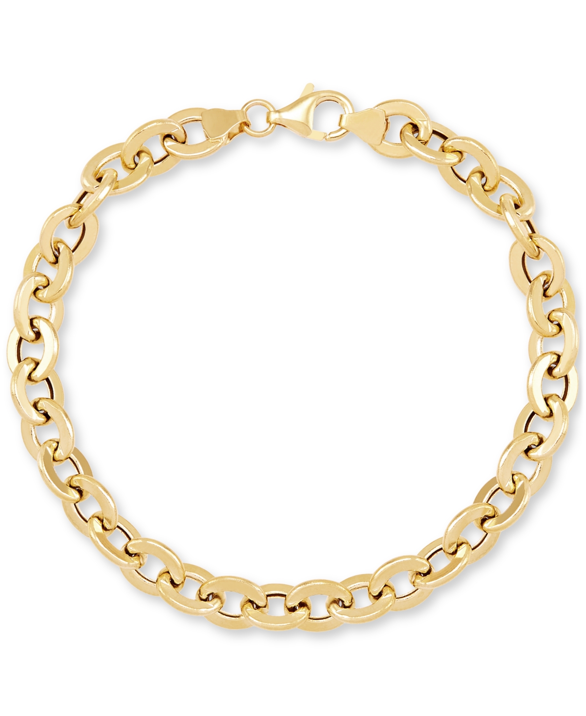 Italian Gold Forzatina Link Chain Bracelet In 14k Gold