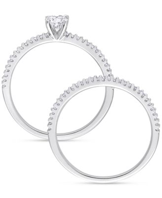 Diamond Bridal Ring Set (1/2 ct. t.w.) in 14k White Gold