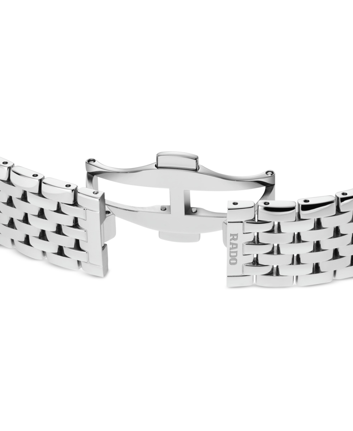 Shop Rado Women's Swiss Florence Classic Diamond (1/20 Ct. T.w.) Stainless Steel Bracelet Watch 38mm In Silver