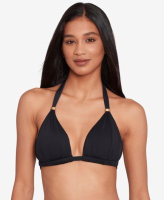 Lauren Ralph Lauren - Beach Club Solid Molded Cup Halter Bikini Top