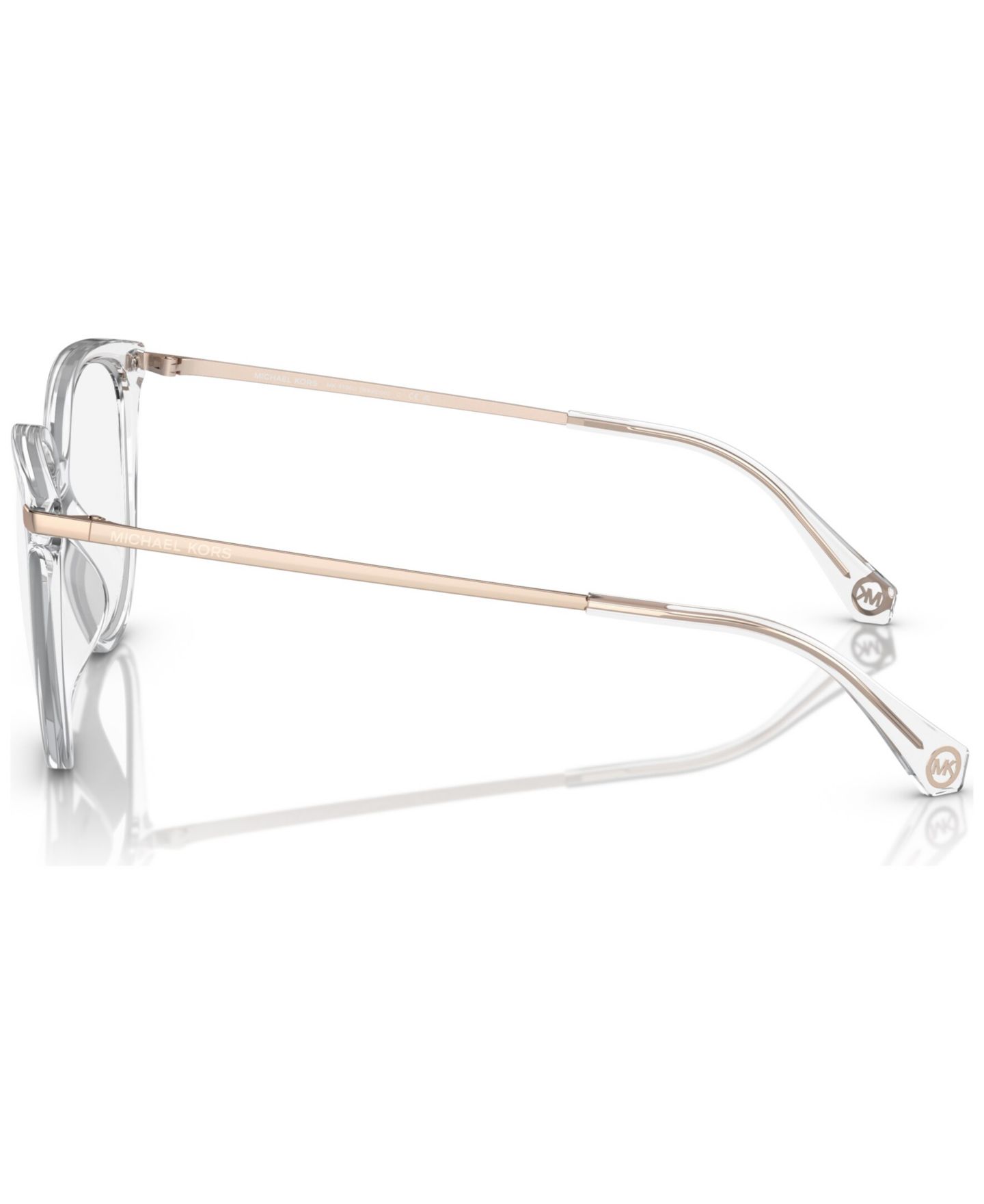 Женские очки Michael Kors Woman Round Plastic MK4106U Westport Eyeglasses, цвет: Прозрачный — фото 3